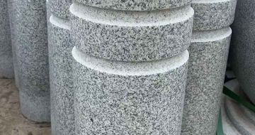 福州 芝麻白花岗岩挡车柱、隔离柱多少钱