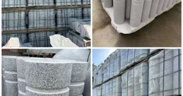 福州 芝麻白花岗岩挡车柱、隔离柱多少钱