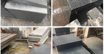 福州 芝麻黑地铺石材