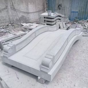 福州 芝麻灰花岗岩园林景观 小石桥