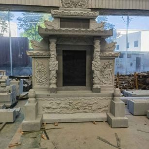 福州 芝麻灰高档墓碑、土墓，一套也支持定做