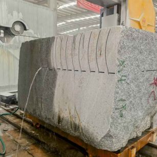 福州 602，大花芙蓉白，绳锯加工弧形路沿石