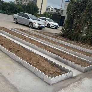 福州 花边石、花围石、花园石安装效果