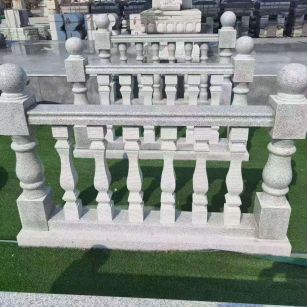 福州 别墅石材栏杆特写