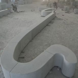 福州 花岗岩整石坐凳拼装