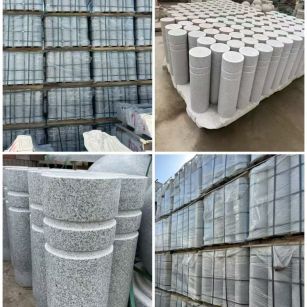 福州 芝麻白花岗岩挡车柱、隔离柱多少钱