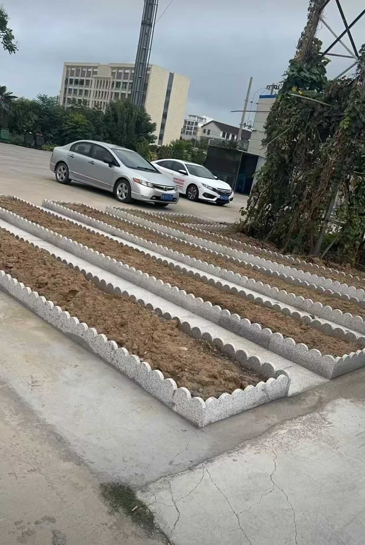 福州 花边石、花围石、花园石安装效果